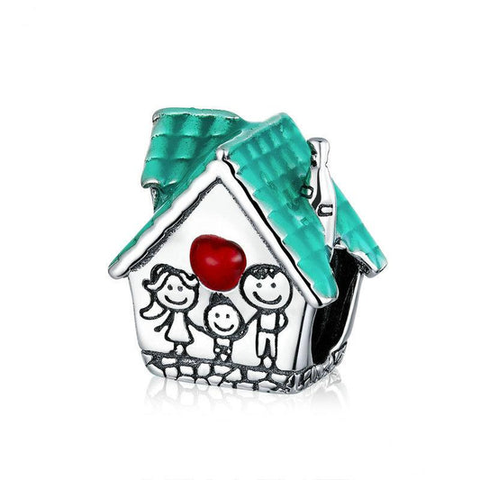 Maison Chaleureuse Charm Fait Main En Argent Sterling